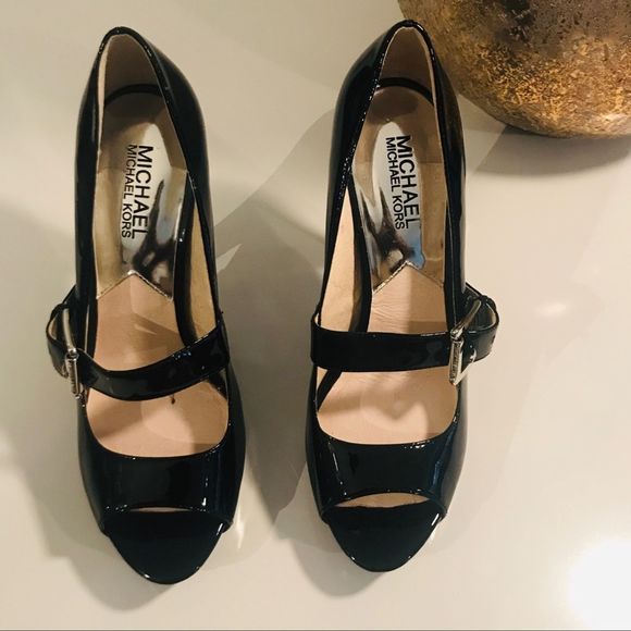 MICHAEL Michael Kors Shoes - Michael Kors Black Platform Heels 7